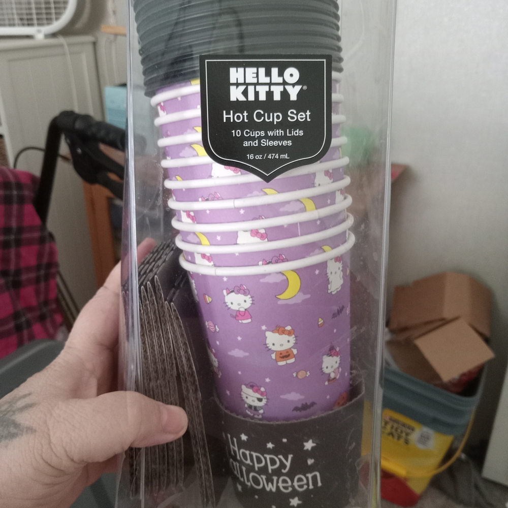 Hello Kitty Purple Hot Cup Set with Lids